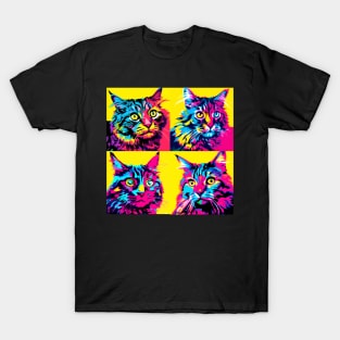 American Curl Pop Art - Cat Lover Gift T-Shirt